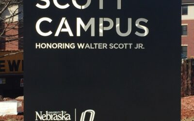 Signs for Walter Scott Jr. Campus